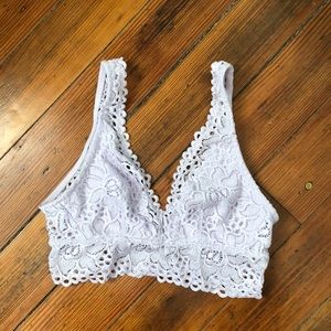 Aerie Lilac Lace Bralette